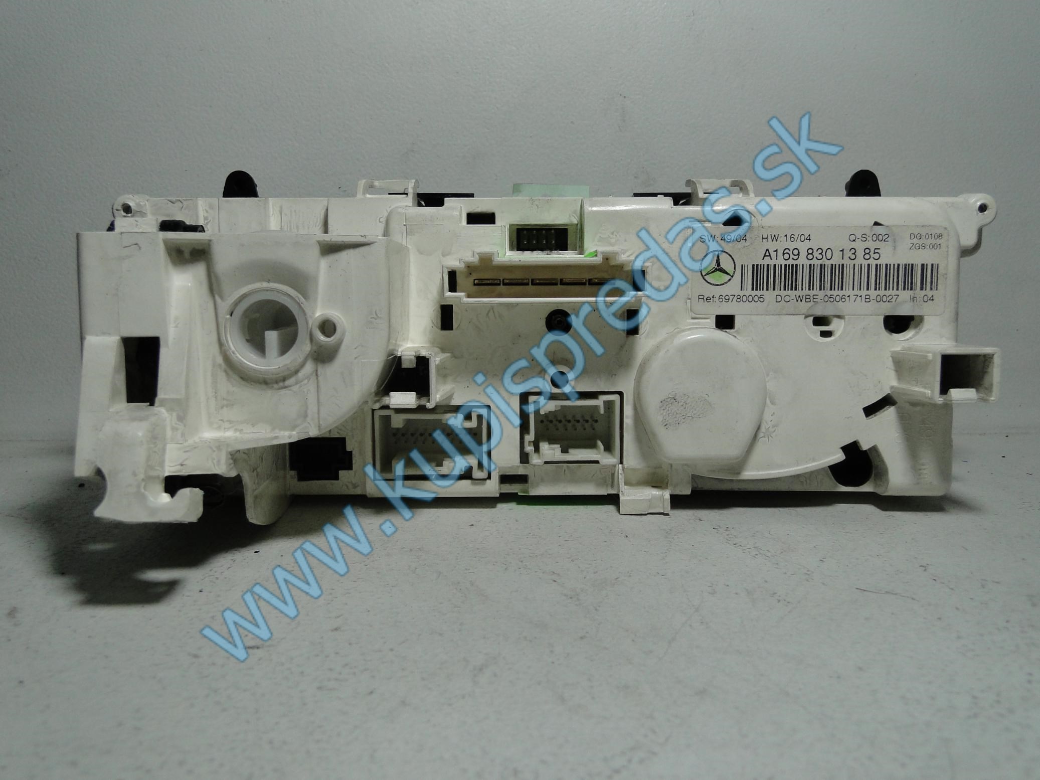 Ovládací modul klímy MERCEDES A W169  